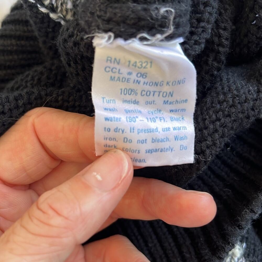 Vintage cotton Pringle of Scotland knit sweater. Size XL - Picture 5 of 5